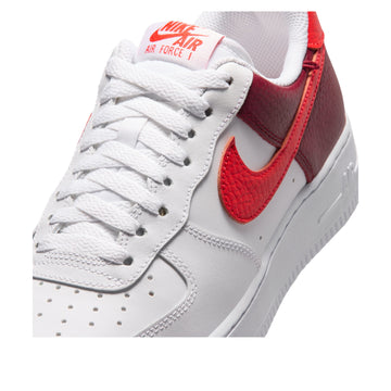 NIKE AIR FORCE 1 LOW '07 WHITE LIGHT CRIMSON GOLD CHARM BRACELET (WOMEN'S) — Stock