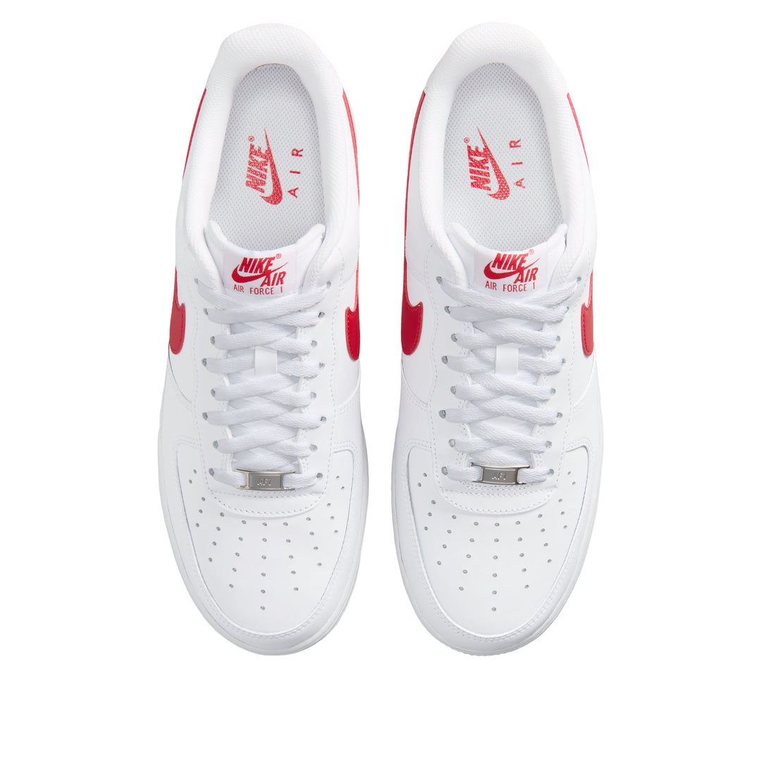 NIKE AIR FORCE 1 LOW '07 WHITE UNIVERSITY RED — Stock
