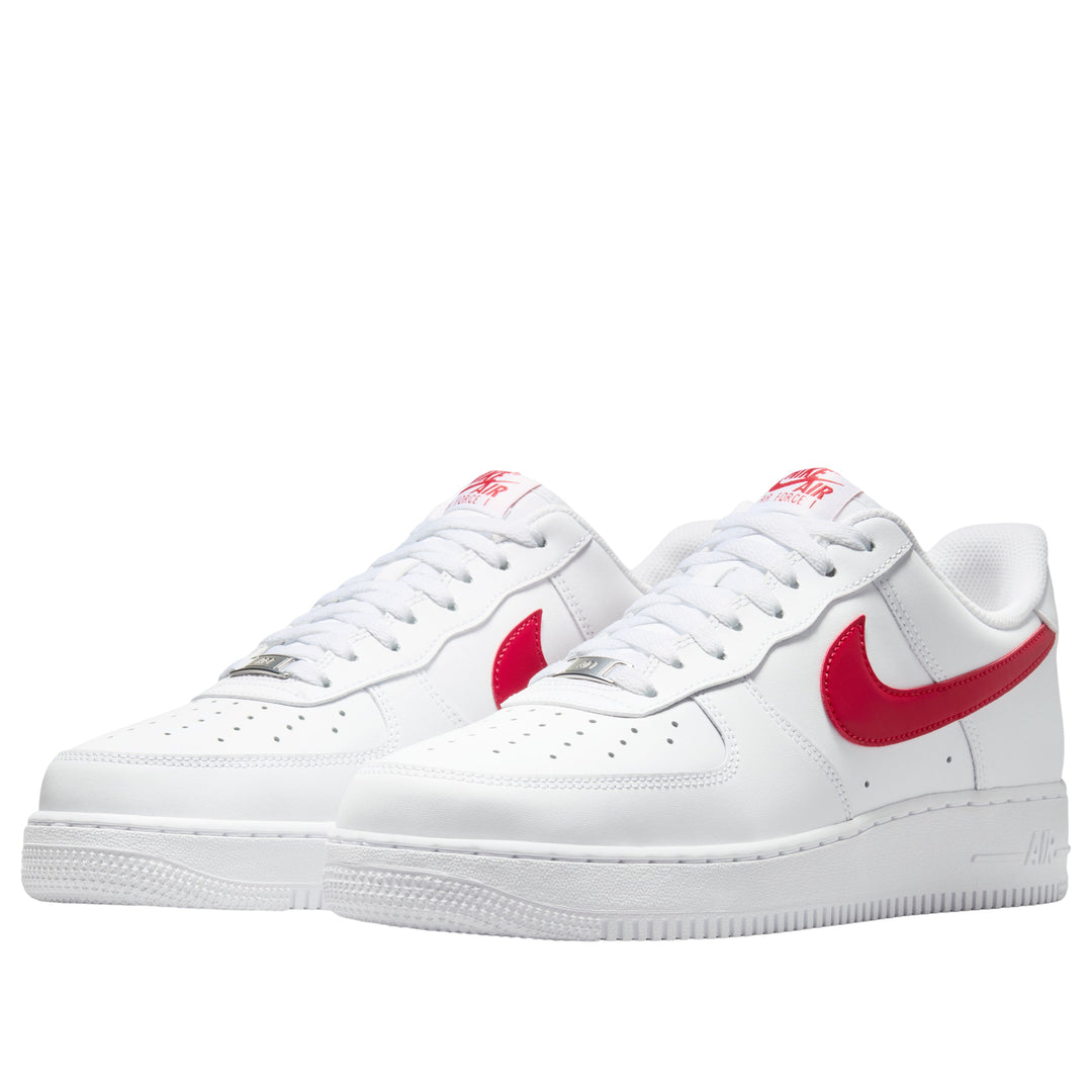 NIKE AIR FORCE 1 LOW '07 WHITE UNIVERSITY RED — Stock