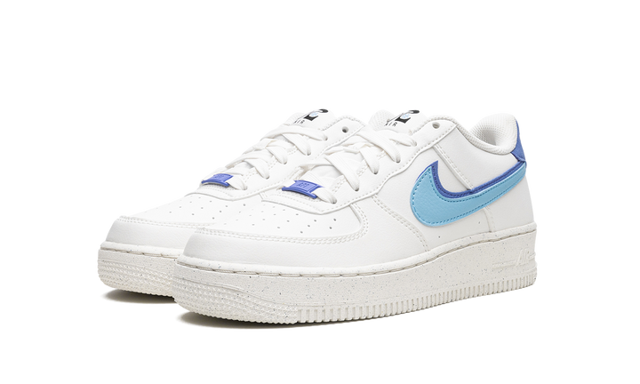 NIKE AIR FORCE 1 LOW 82 DOUBLE SWOOSH WHITE BLUE GS