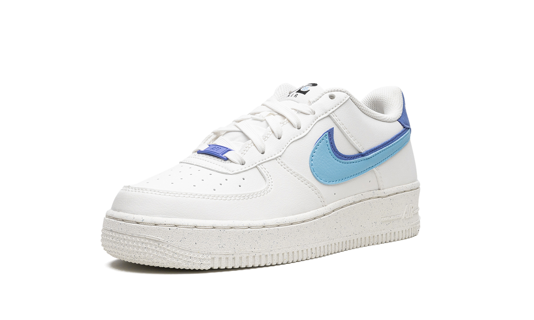 NIKE AIR FORCE 1 LOW 82 DOUBLE SWOOSH WHITE BLUE GS