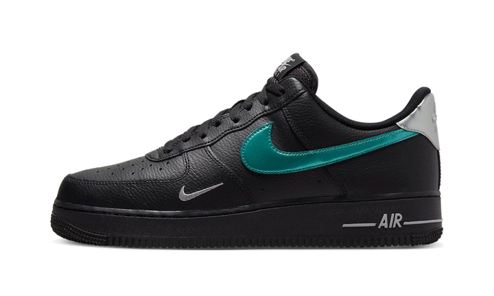 NIKE AIR FORCE 1 LOW BLACK BLUE LIGHTNING