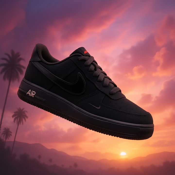 NIKE AIR FORCE 1 LOW BLACK SMOKE GREY (GS)