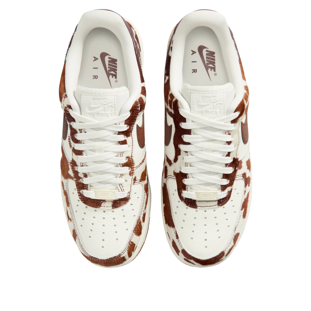 NIKE AIR FORCE 1 LOW COW PRINT FIELD BROWN (WOMEN&