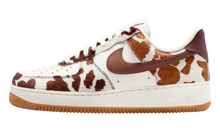 NIKE AIR FORCE 1 LOW COW PRINT FIELD BROWN (WOMEN&
