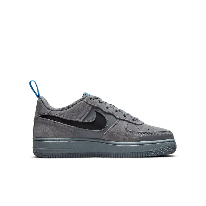 NIKE AIR FORCE 1 LOW CUT OUT SWOOSH SMOKE GREY GS