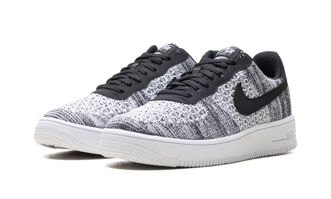NIKE AIR FORCE 1 LOW FLYKNIT 2.0 BLACK PLATINUM