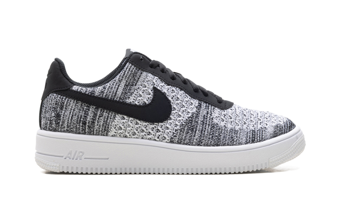 NIKE AIR FORCE 1 LOW FLYKNIT 2.0 BLACK PLATINUM