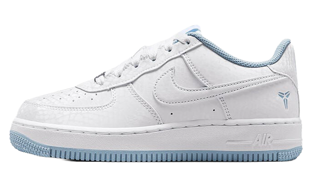 NIKE AIR FORCE 1 LOW KOBE BRYANT FOREVER WHITE ARMORY BLUE (GS)