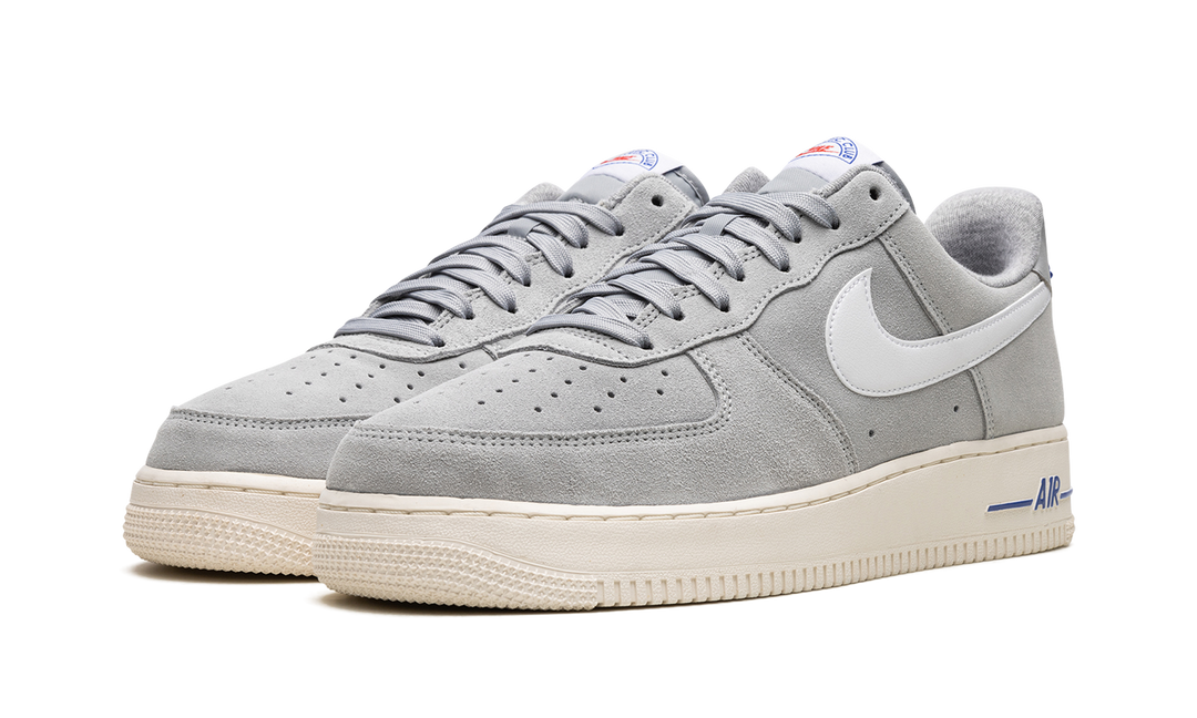 NIKE AIR FORCE 1 LOW LIGHT SMOKE GREY WHITE SAIL HYPER ROYAL