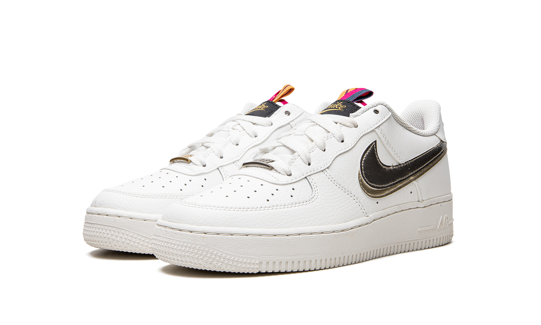 NIKE AIR FORCE 1 LOW LV8 DOUBLE SWOOSH SAIL GOLD GS