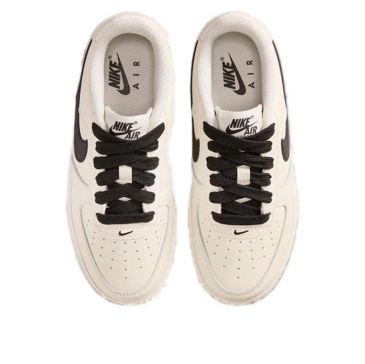NIKE AIR FORCE 1 LOW LV8 SOFT PEARL GUM BLACK (GS)
