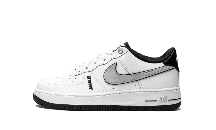 NIKE AIR FORCE 1 LOW LV8 WHITE WOLF GREY BLACK GS