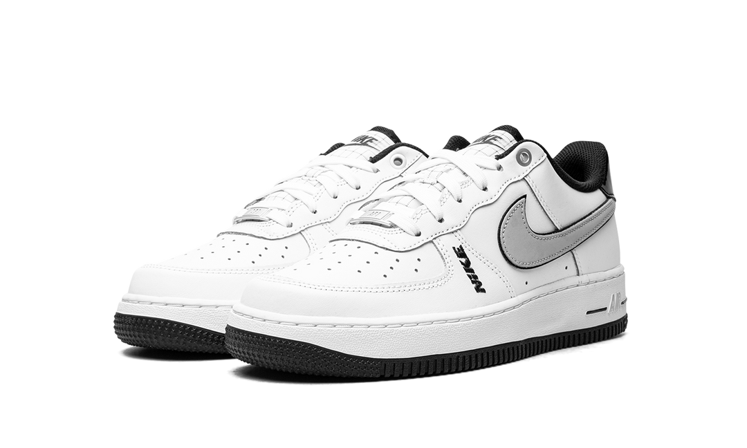 NIKE AIR FORCE 1 LOW LV8 WHITE WOLF GREY BLACK GS