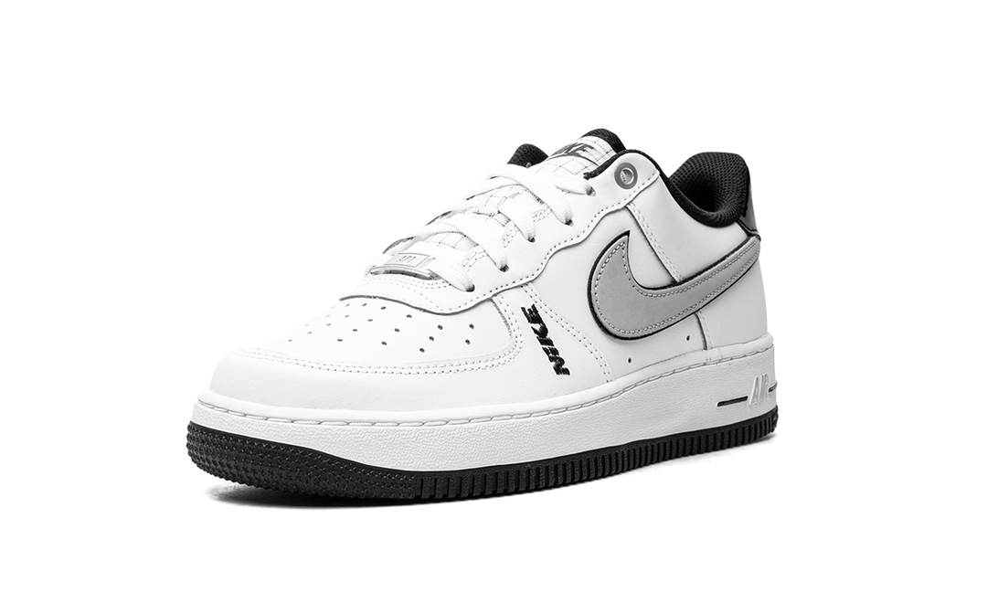 NIKE AIR FORCE 1 LOW LV8 WHITE WOLF GREY BLACK GS
