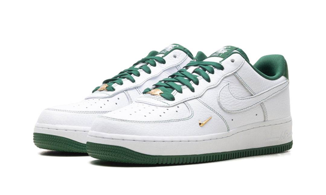 NIKE AIR FORCE 1 LOW MINI JEWEL WHITE GORGE GREEN (WOMEN&