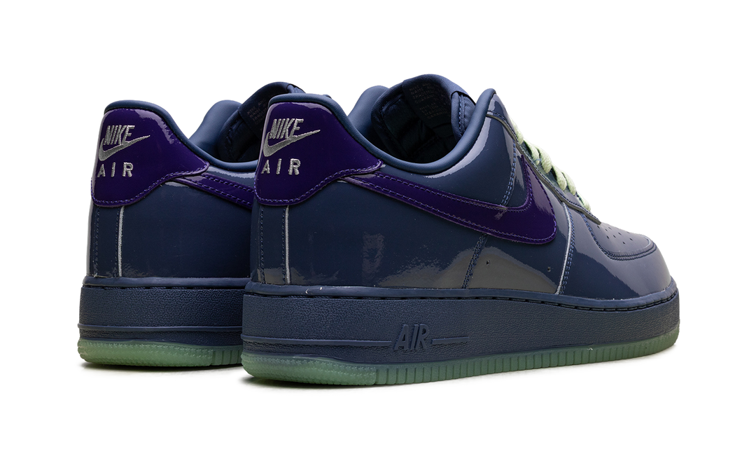 NIKE AIR FORCE 1 LOW PATENT LEATHER MYSTIC NAVY GRAPE ICE — Stock