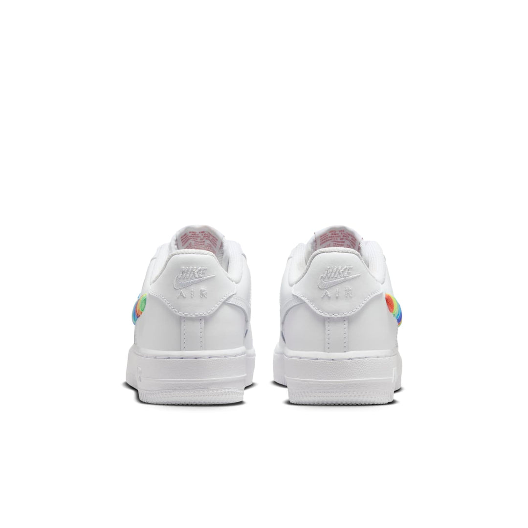NIKE AIR FORCE 1 LOW RAINBOW LACE SWOOSH GS