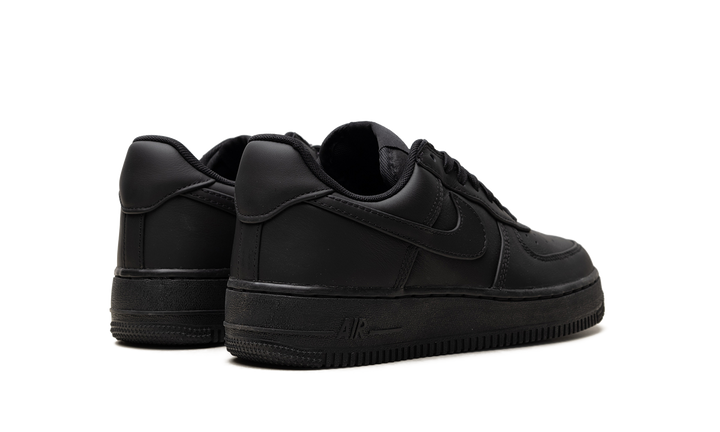 NIKE AIR FORCE 1 LOW RETRO PREMIUM TRIPLE BLACK BADGELESS