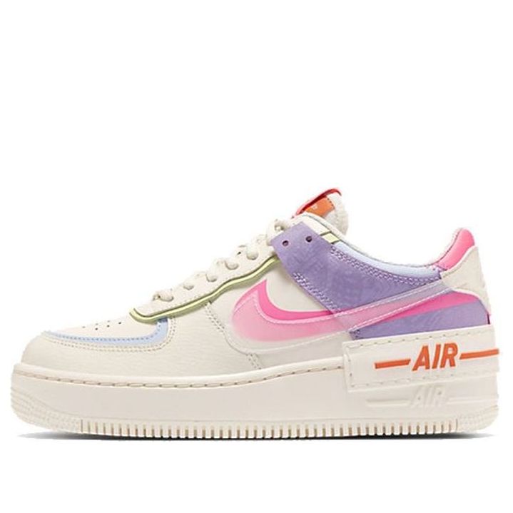 NIKE AIR FORCE 1 LOW SHADOW BEIGE PALE IVORY WOMENS