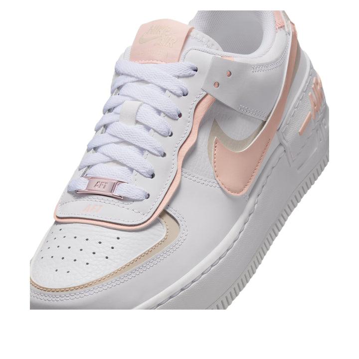 NIKE AIR FORCE 1 LOW SHADOW WHITE LIGHT OREWOOD BROWN WASHED CORAL WOMENS