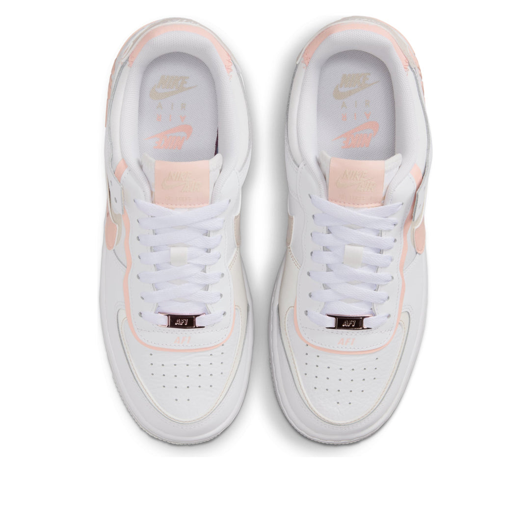 NIKE AIR FORCE 1 LOW SHADOW WHITE LIGHT OREWOOD BROWN WASHED CORAL WOMENS