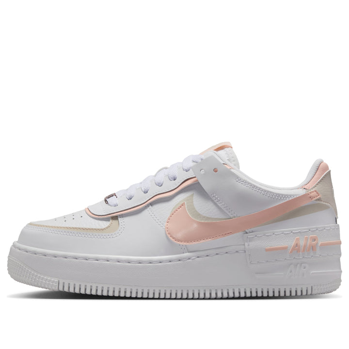 NIKE AIR FORCE 1 LOW SHADOW WHITE LIGHT OREWOOD BROWN WASHED CORAL WOMENS