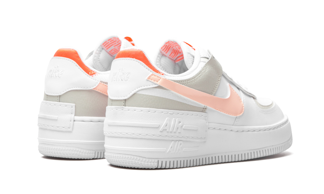 NIKE AIR FORCE 1 LOW SHADOW WHITE MANGO WOMENS