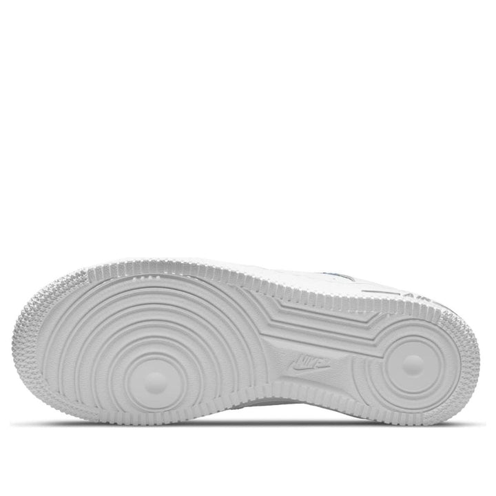 NIKE AIR FORCE 1 LOW SKETCH BLUE SWOOSH GS