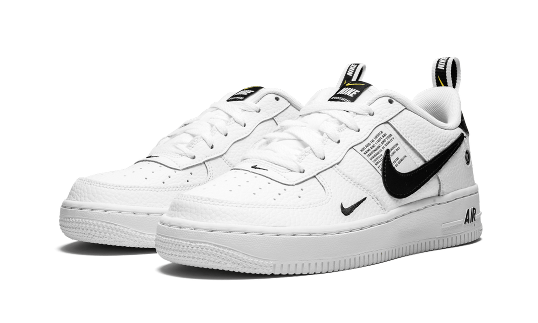 NIKE AIR FORCE 1 LOW UTILITY WHITE BLACK GS