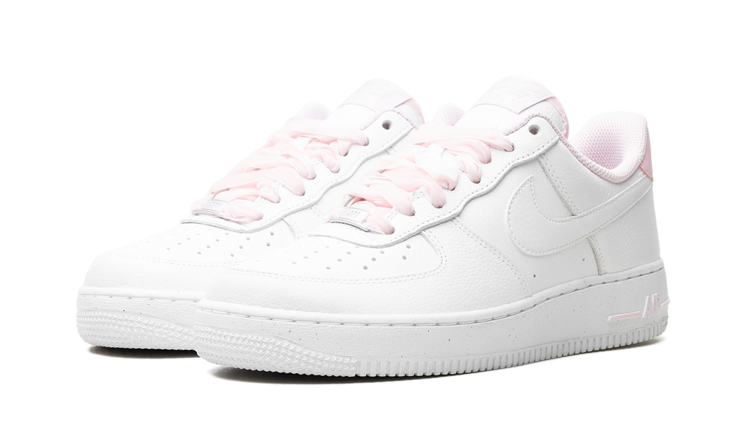 NIKE AIR FORCE 1 LOW VINTAGE PINK FOAM VELVET LACES (WOMEN&