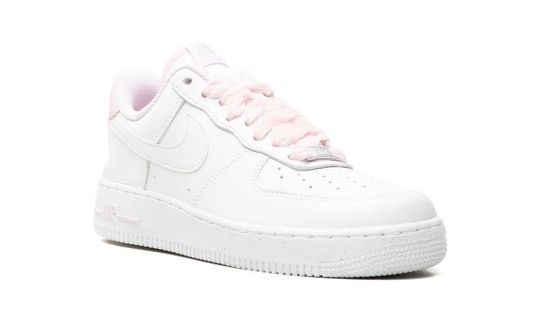 NIKE AIR FORCE 1 LOW VINTAGE PINK FOAM VELVET LACES (WOMEN&