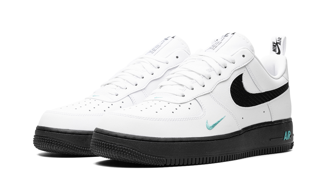 NIKE AIR FORCE 1 LOW WHITE BLACK TEAL