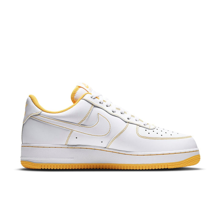 NIKE AIR FORCE 1 LOW WHITE YELLOW STITCH