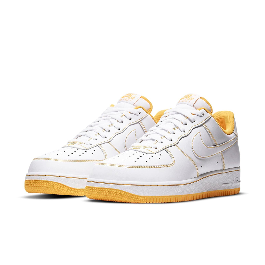 NIKE AIR FORCE 1 LOW WHITE YELLOW STITCH
