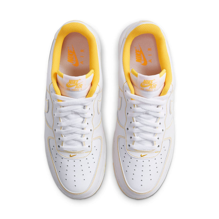 NIKE AIR FORCE 1 LOW WHITE YELLOW STITCH