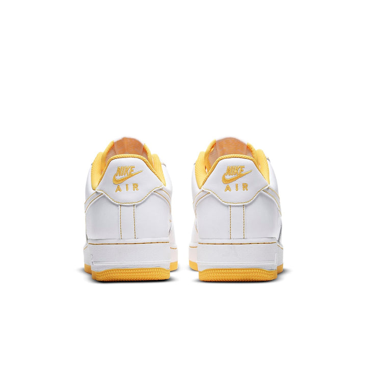 NIKE AIR FORCE 1 LOW WHITE YELLOW STITCH