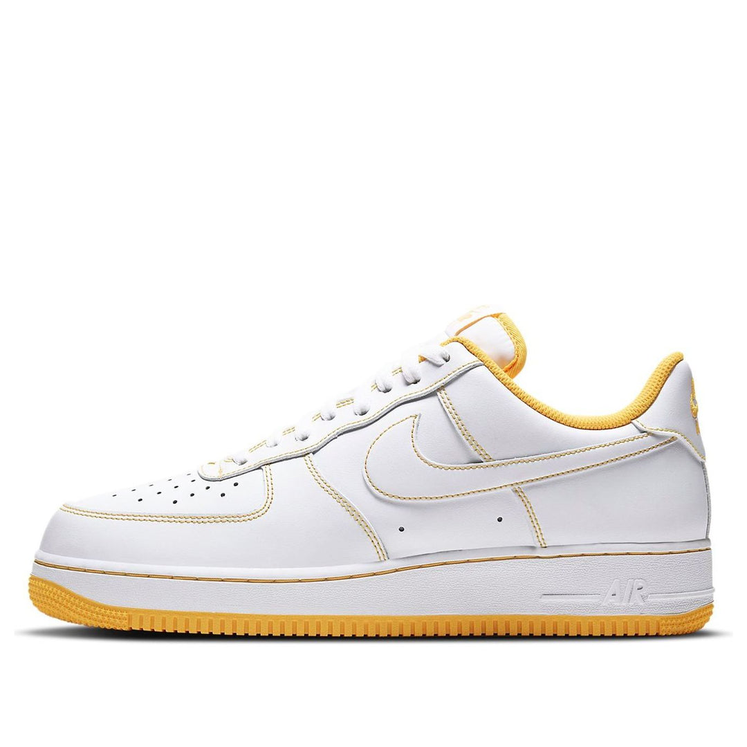 NIKE AIR FORCE 1 LOW WHITE YELLOW STITCH