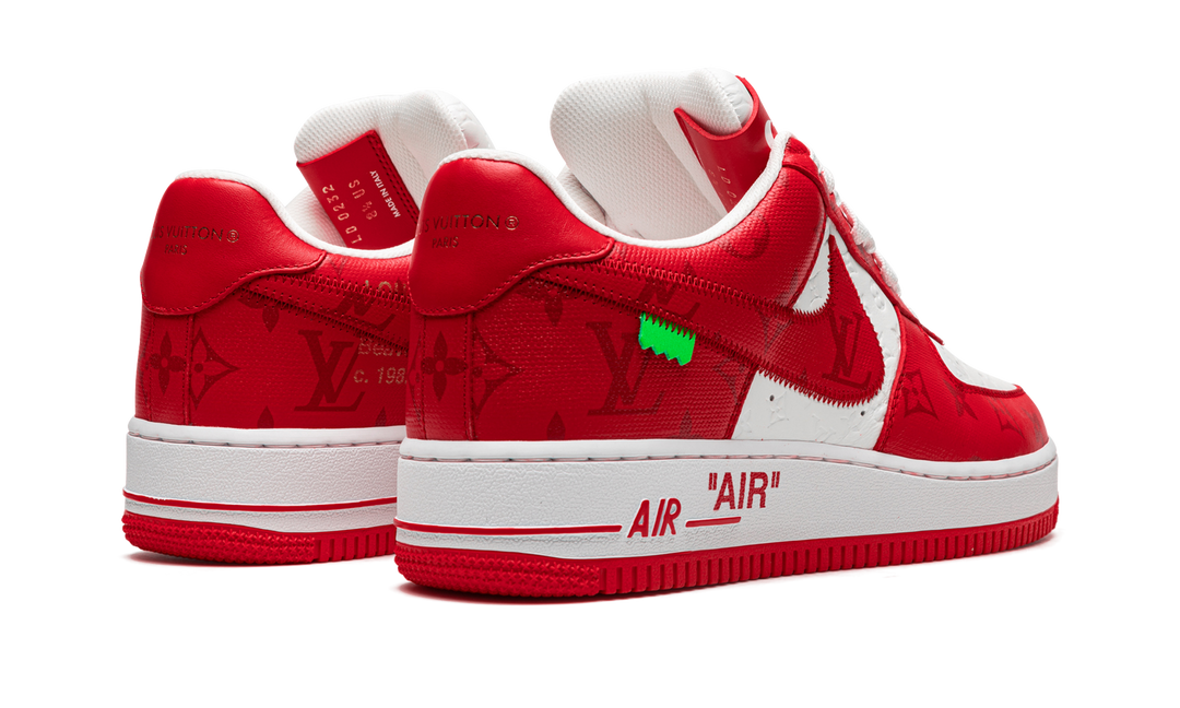 NIKE AIR FORCE 1 LOW X LOUIS VUITTON BY VIRGIL ABLOH WHITE RED