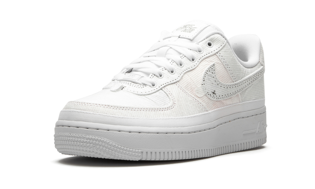 NIKE AIR FORCE 1 LX REVEAL BLACK SWOOSH WOMENS