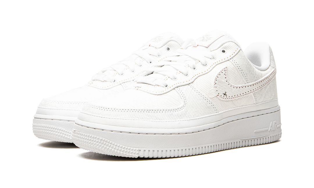 NIKE AIR FORCE 1 LX TEAR AWAY RED SWOOSH WOMENS