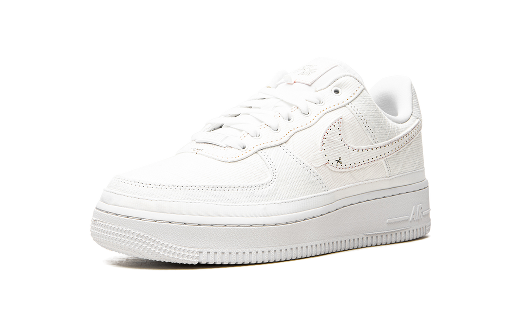 NIKE AIR FORCE 1 LX TEAR AWAY RED SWOOSH WOMENS