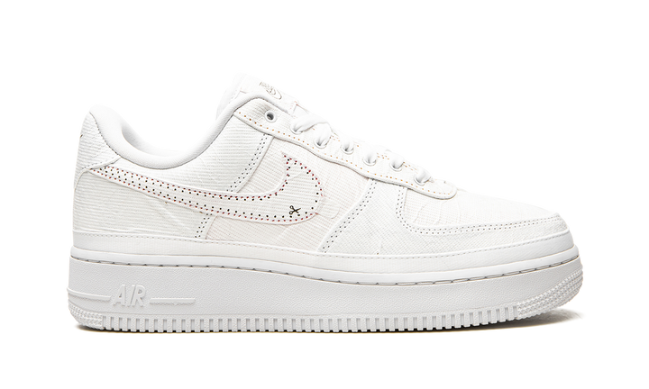 NIKE AIR FORCE 1 LX TEAR AWAY RED SWOOSH WOMENS