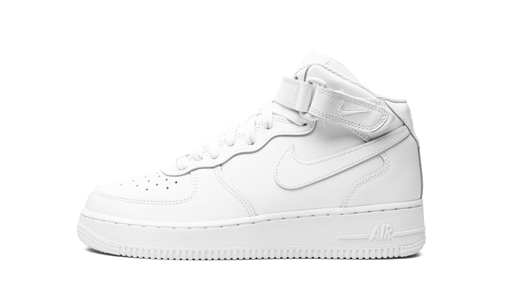 NIKE AIR FORCE 1 MID LE TRIPLE WHITE GS