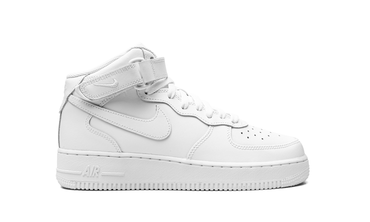 NIKE AIR FORCE 1 MID LE TRIPLE WHITE GS