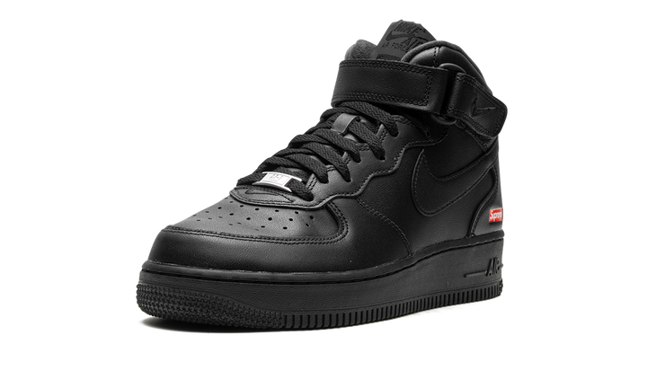 NIKE AIR FORCE 1 MID SUPREME BLACK — Stock 