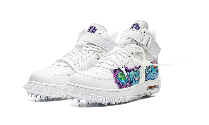 NIKE AIR FORCE 1 MID X OFF-WHITE GRAFFITI WHITE