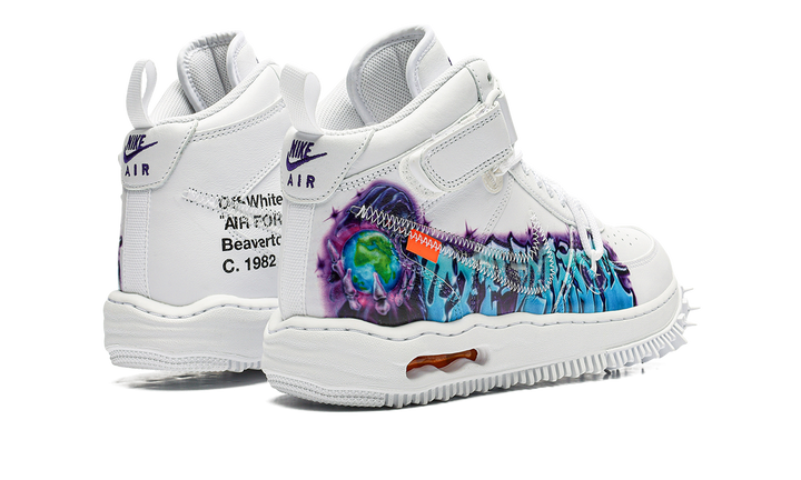 NIKE AIR FORCE 1 MID X OFF-WHITE GRAFFITI WHITE