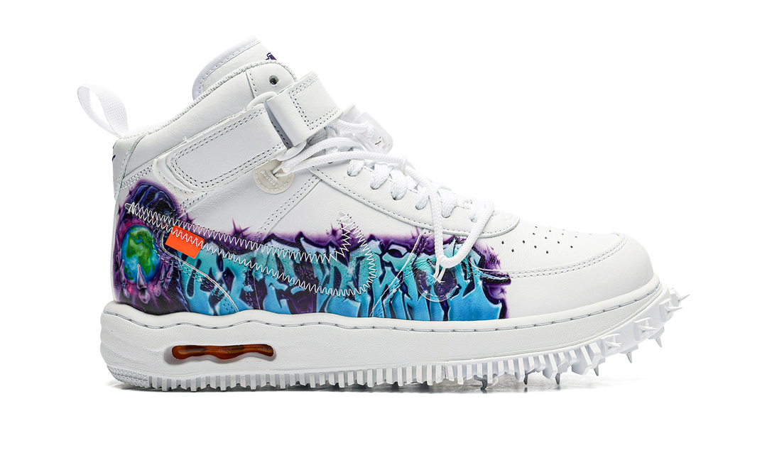 NIKE AIR FORCE 1 MID X OFF-WHITE GRAFFITI WHITE