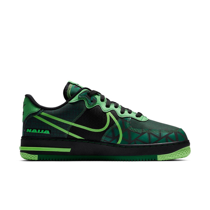 NIKE AIR FORCE 1 REACT NAIJA GREEN